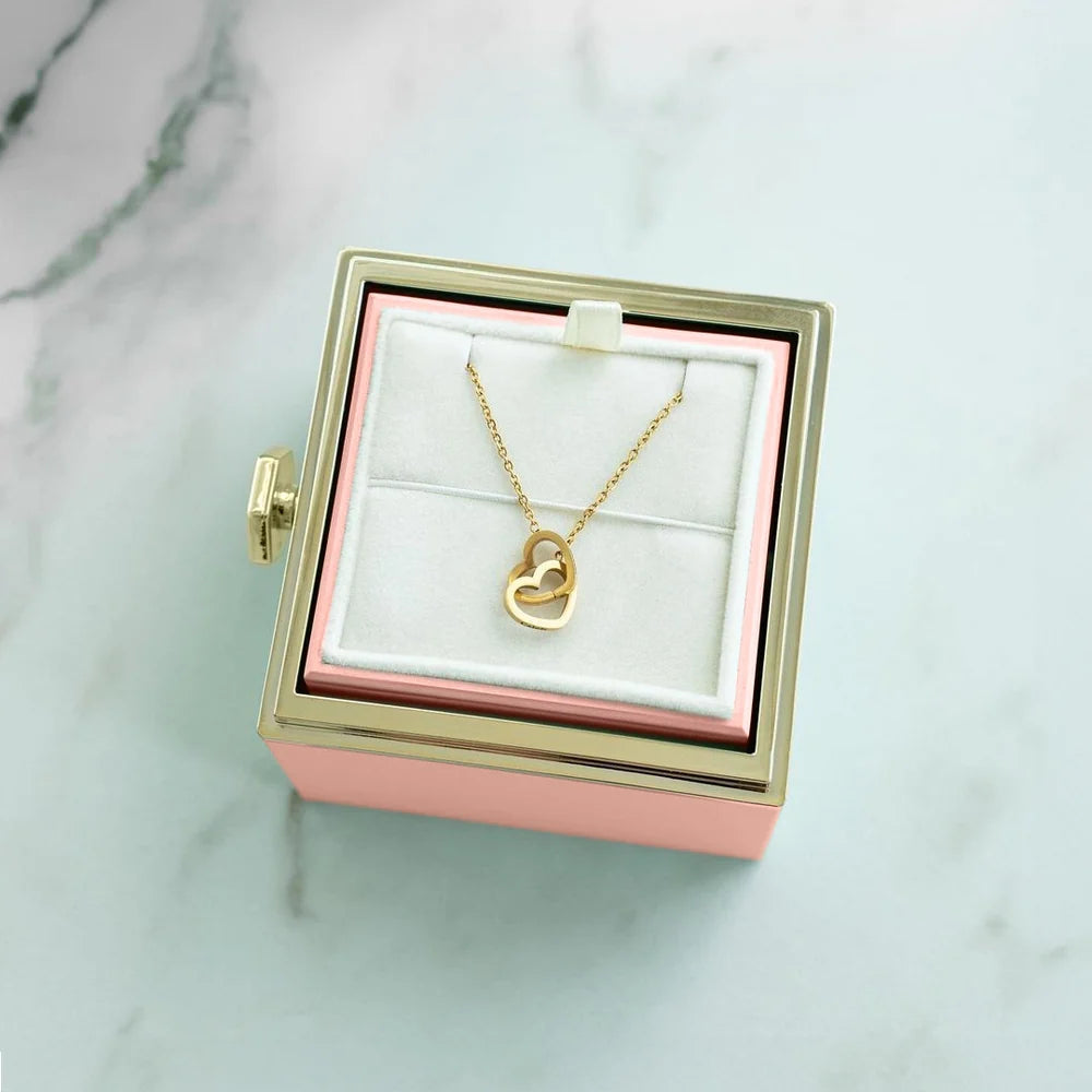 "ROSA ETERNA" BOX + COLLANA PERSONALIZZATA