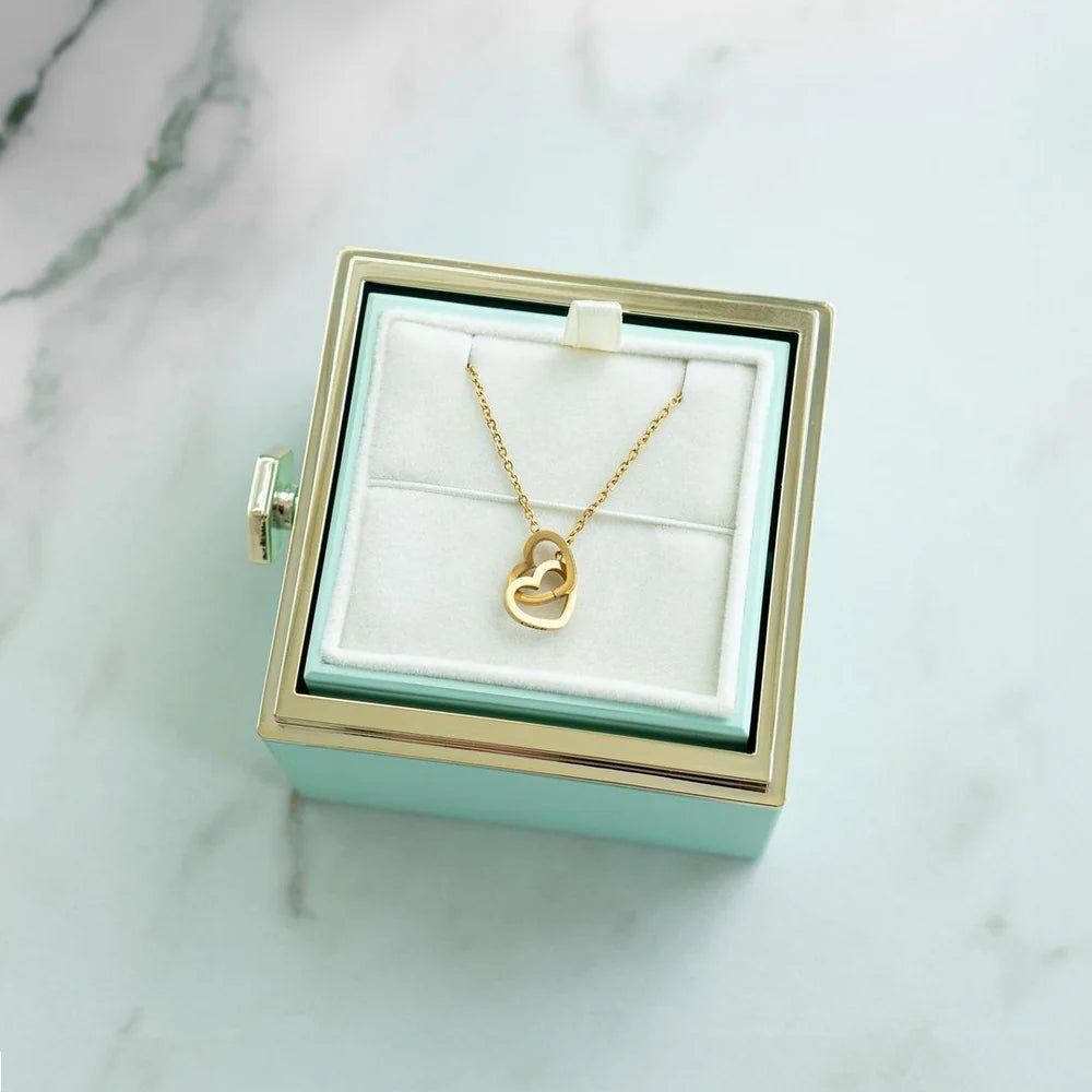 "ROSA ETERNA" BOX + COLLANA PERSONALIZZATA