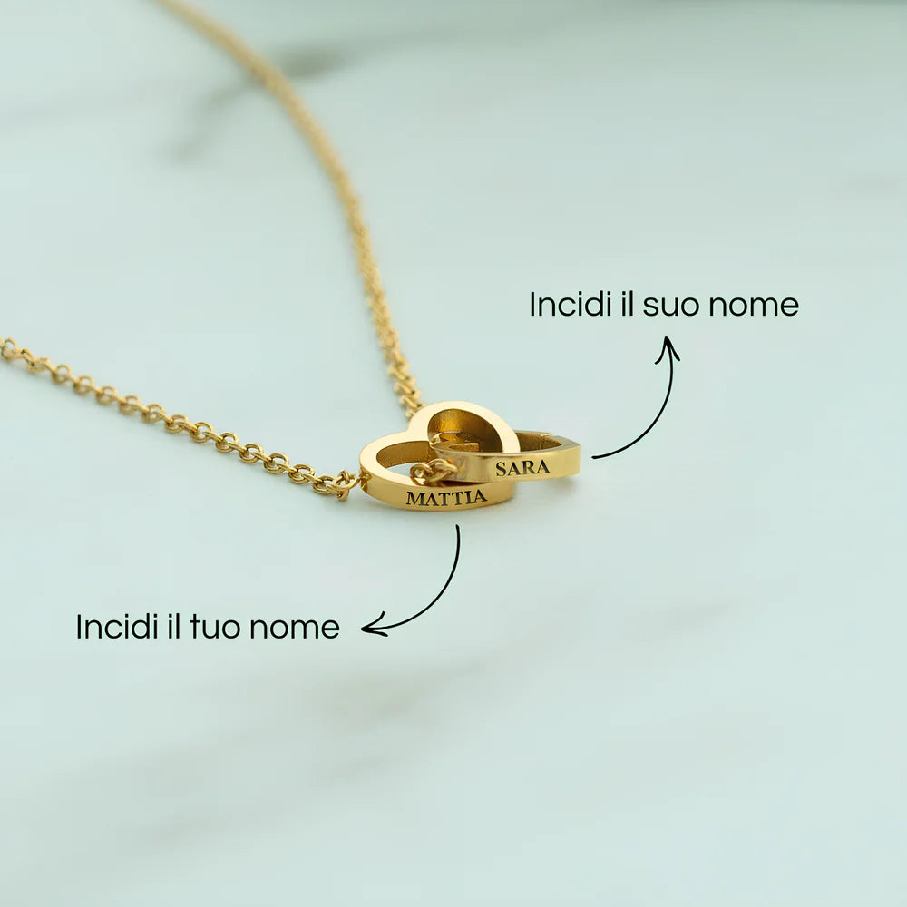 "ROSA ETERNA" BOX + COLLANA PERSONALIZZATA