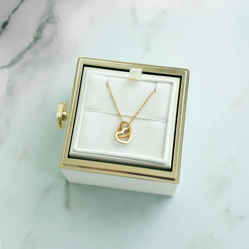 "ROSA ETERNA" BOX + COLLANA PERSONALIZZATA